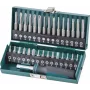 Conjunto de 31 bits de segurança Wolfcraft com porta-bits magnético de troca rápida, aço S2, haste hexagonal de 1/4 polegadas, Phillips, Pozidriv, Torx, Security-Hex, Tri-Wing, Spanner, Torq-Set, Robertson, fenda 1386000