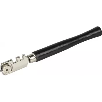 Cortador de vidro standard wolfcraft 4108000 | punho de madeira, roda de metal duro, vidro 6 mm