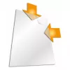 Capas de documentos transparentes DURABLE STANDARD A4, pack de 100, 0,10 mm rPP, abertas em cima e à direita 247819