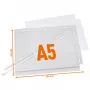 Capas de cartaz A5 impermeáveis DURABLE com abraçadeiras, pack de 5 (505919)