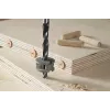 Conjunto de cavilhas de madeira de faia Wolfcraft 2916000 6 mm, 50 cavilhas estriadas + 4 marcadores de cavilhas de aço