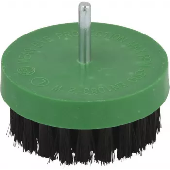 Wolfcraft 2713000 Escova de polir, 80 mm de diâmetro, algodão, encabadouro 6 mm, 4500 rpm