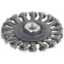 Wolfcraft 2701000 Escova circular Ø 100 mm arame de aço inoxidável, encabadouro 1/4
