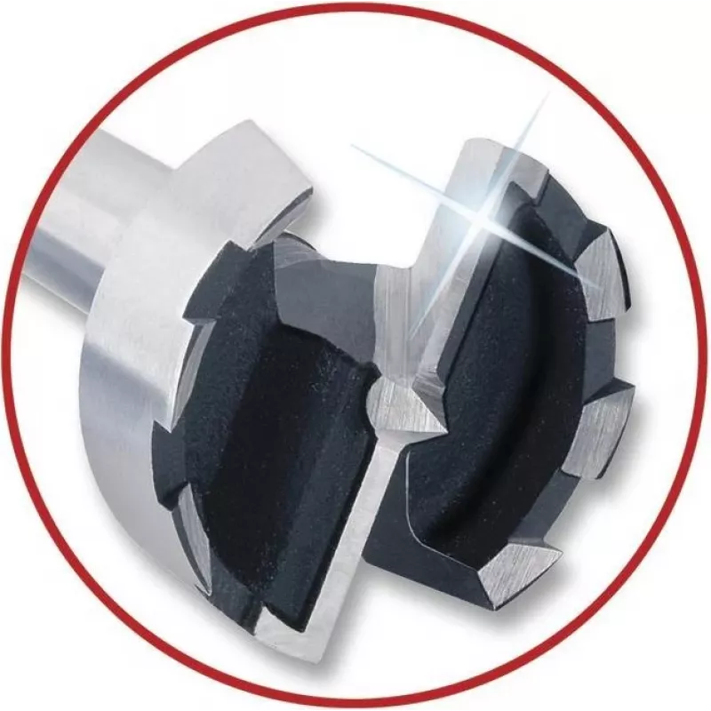 Wolfcraft Broca Forstner 40 mm de diâmetro, 90 mm de comprimento, encabadouro cilíndrico 3325000