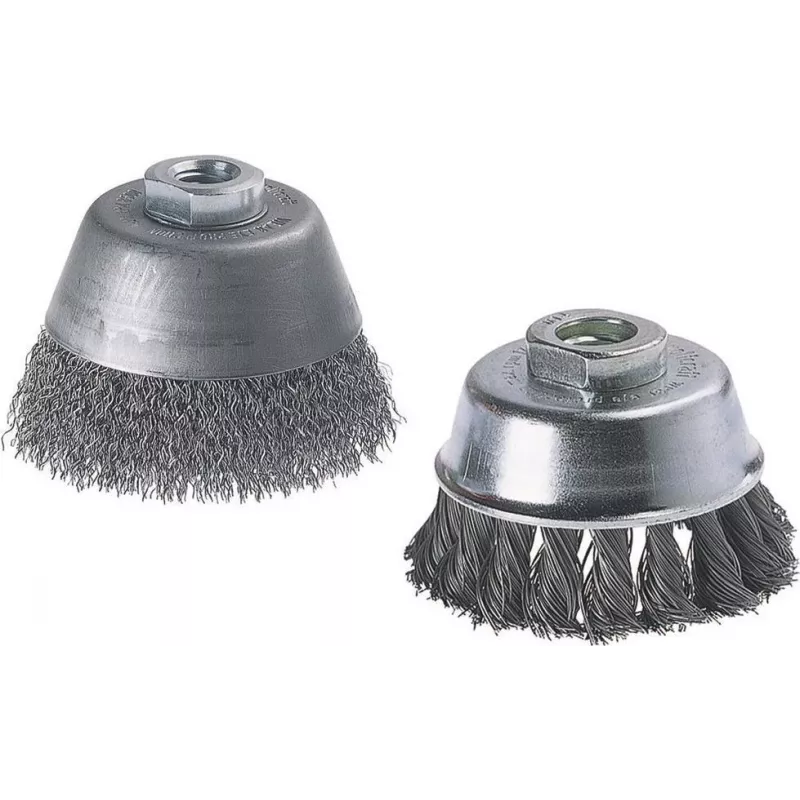 Wolfcraft Escova de copo de arame ondulado M14 75 mm 2125000