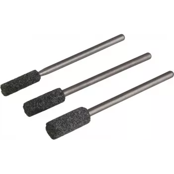 Wolfcraft 2175000 Conjunto de pontas abrasivas de cerâmica, 3 peças, encabadouro 2,35 mm