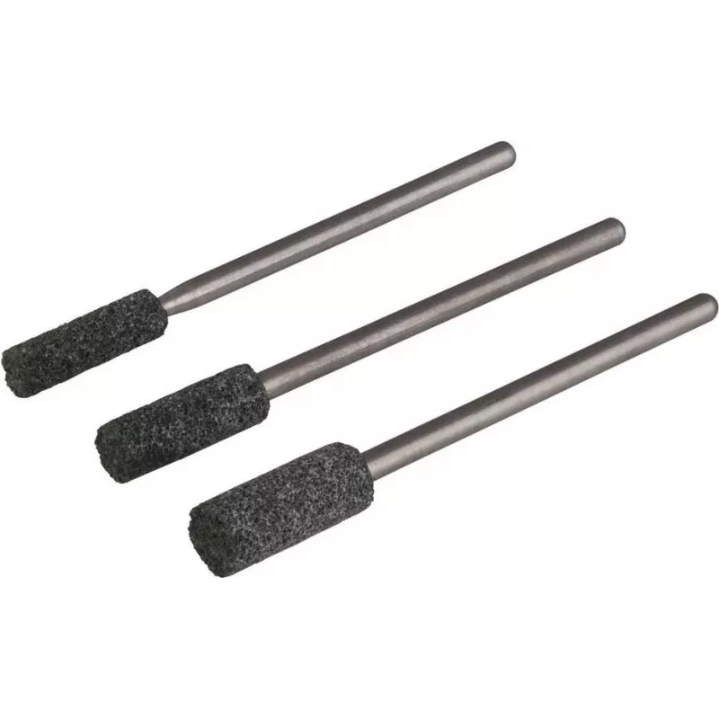 Wolfcraft 2175000 Conjunto de pontas abrasivas de cerâmica, 3 peças, encabadouro 2,35 mm