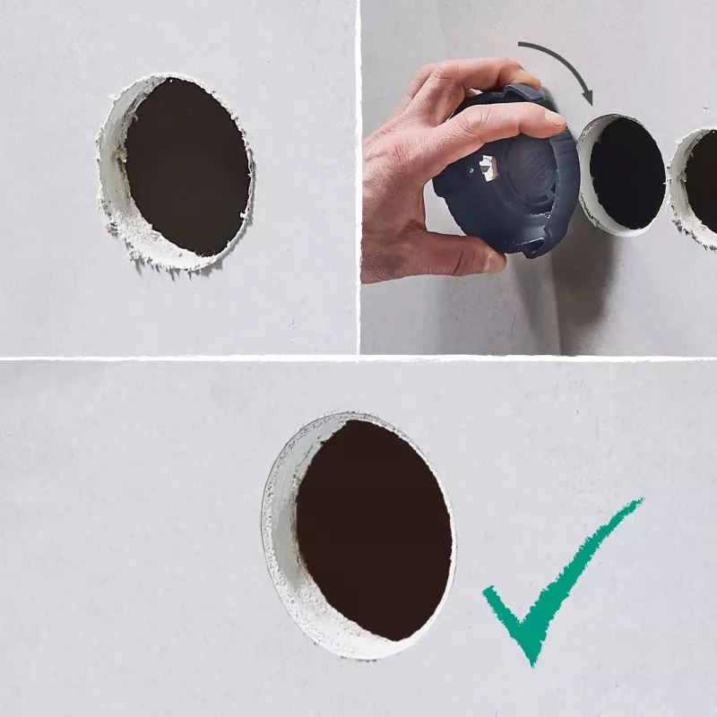 Wolfcraft 68 mm Rebarbadora para orifícios de broca (5892000)