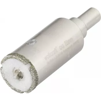 wolfcraft 5924000 Coroa de broca diamantada 6 mm para grés porcelânico, granito, azulejos, aço inoxidável