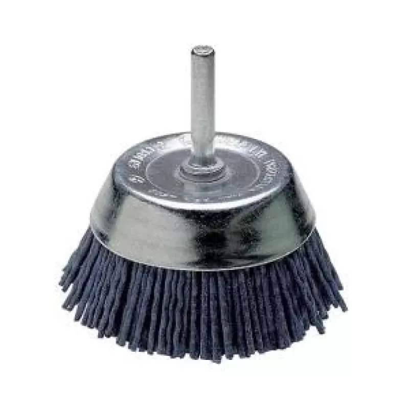 Wolfcraft Escova de copo de nylon, encabadouro 1/4