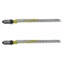 Lâminas de serra de recortar Wolfcraft 3546000 T 101 B, encaixe em T, HCS, 100 mm, pack de 2
