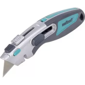 Faca de segurança com lâmina trapezoidal dupla Wolfcraft 4106000