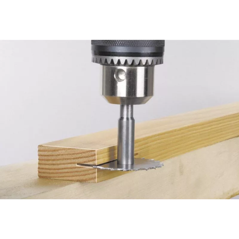 Fresa de ranhurar Wolfcraft 3270000 com fresa de ranhurar, diâmetro 45 mm, haste 8 mm, com pastilhas de metal duro