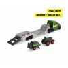 Dickie Toys Fendt Micro Farm Truck escala 1:64 modelo com reboque - verde 203735006