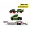 Dickie Toys Fendt Micro Farm Truck escala 1:64 modelo com reboque - verde 203735006
