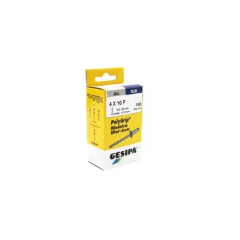 Rebite cego GESIPA PolyGrip® 4,0 x 10,0 mm alumínio/aço (100 unidades) 1433848