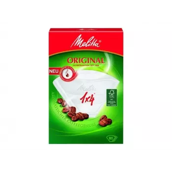 Papéis de filtro Melitta Original 1x4 brancos pack de 80 87999-20