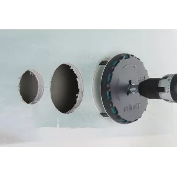 Serra copo ajustável wolfcraft 45-130 mm com lâminas HSS e broca de centragem 5978000