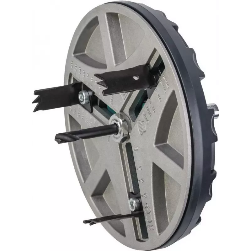 Serra copo ajustável wolfcraft 45-130 mm com lâminas HSS e broca de centragem 5978000