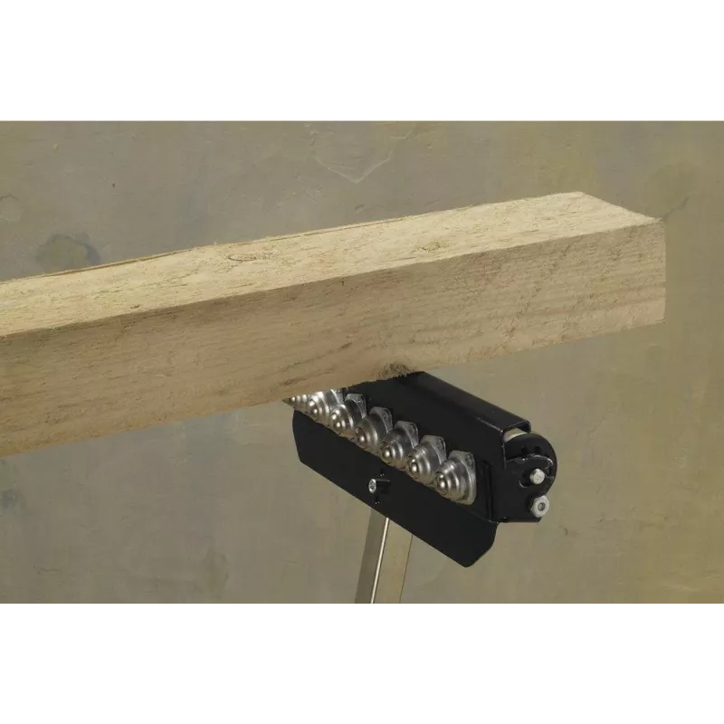 Cavalete de rolos dobrável Wolfcraft 6102300, altura ajustável 630-940 mm, 50 kg de carga