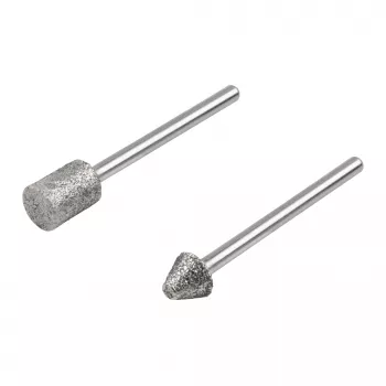 Conjunto de pontas de lixa diamantadas Wolfcraft 5989000, cilíndricas e cónicas pontiagudas, 2 peças