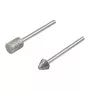Conjunto de pontas de lixa diamantadas Wolfcraft 5989000, cilíndricas e cónicas pontiagudas, 2 peças
