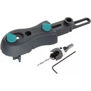 Conjunto de brocas para terraços Wolfcraft 6960000 | conjunto de 6 escareadores e brocas piloto HSS para madeira, WPC, BPC