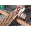 Conjunto de brocas para terraços Wolfcraft 6960000 | conjunto de 6 escareadores e brocas piloto HSS para madeira, WPC, BPC