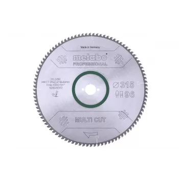 Metabo Multi Cut lâmina de serra circular com pastilhas de metal duro 315x30mm 96 dentes FZ/T 628226000