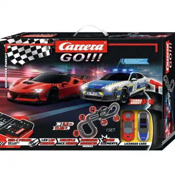 Carrera GO!!! Conjunto de pista elétrica de slotcar High Speed Pursuit