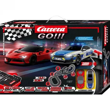 Carrera GO!!! Conjunto de pista elétrica de slotcar High Speed Pursuit