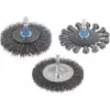 Wolfcraft 2103000 Escova circular de arame de aço 100 mm M14 ondulada