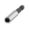 Wolfcraft 2426000 Porta-bits magnético, 60 mm, haste hexagonal 1/4 polegadas
