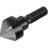 Wolfcraft 2584000 Conjunto de escareadores cónicos 3 peças 12/16/19 mm aço para ferramentas haste hexagonal 1/4 polegadas