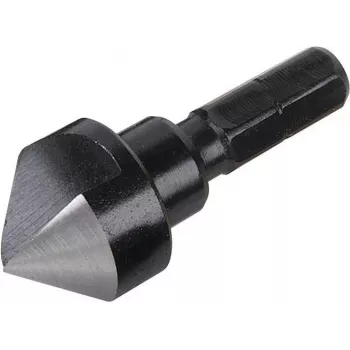 Wolfcraft 2584000 Conjunto de escareadores cónicos 3 peças 12/16/19 mm aço para ferramentas haste hexagonal 1/4 polegadas