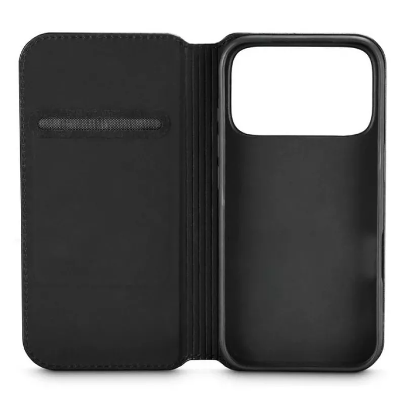 Black Rock Booklet Slim Folio capa para Apple iPhone 17 Pro, preto 00080398