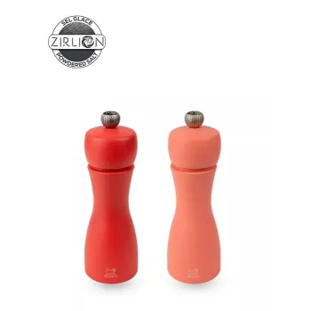 Conjunto de moinhos de pimenta e sal Peugeot Tahiti, 2 unid., 15 cm, vermelho