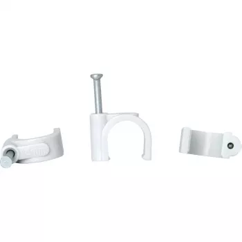Braçadeira de cabo com prego Heinrich Kopp, diâmetro do feixe 10-14 mm, cinzento, 50 unid. 347804088