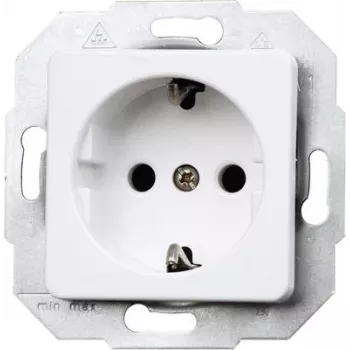 Mecanismo de tomada Schuko HEINRICH KOPP, 1 módulo, branco 113613087