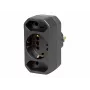 Adaptador de ficha Schuko Kopp DUOversal, 2 tomadas, 16 A, 250 V, preto 179605004