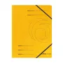 Herlitz easy orga Pasta A4 com elásticos nos cantos, amarelo, embalagem de 5