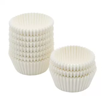 Formas para muffins e cupcakes FACKELMANN 21615, papel de forno antiaderente, branco, 5,0 cm de diâmetro, 250 unid.