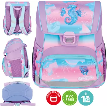 Mochila escolar Herlitz Loop 6-9 anos Seahorse Ocean Lights