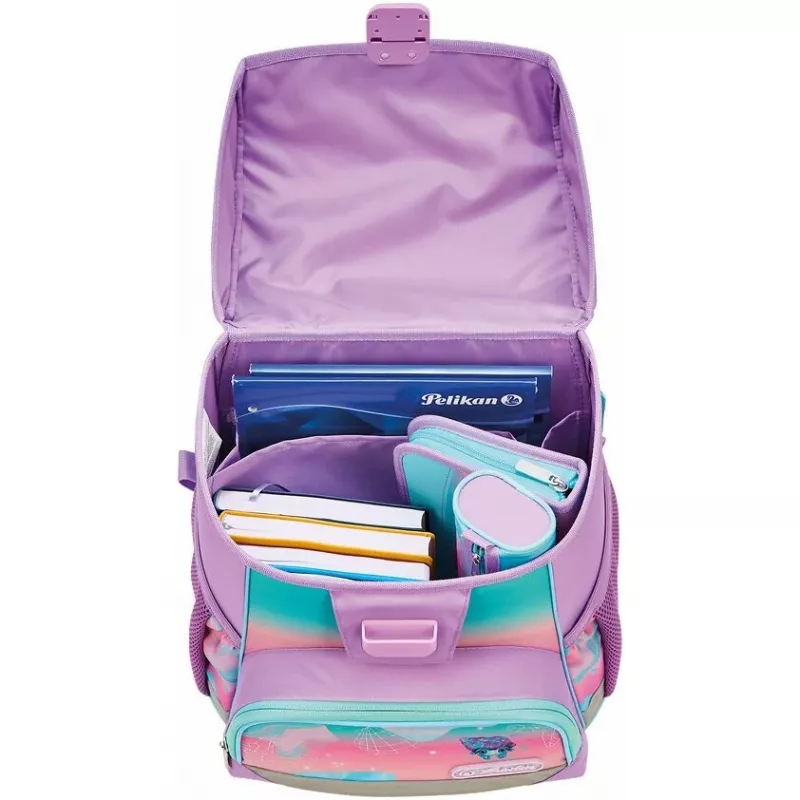 Mochila escolar Herlitz Loop 6-9 anos Seahorse Ocean Lights