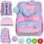 Herlitz Conjunto de mochila escolar Ultralight Seahorse Ocean Lights 6-9 anos