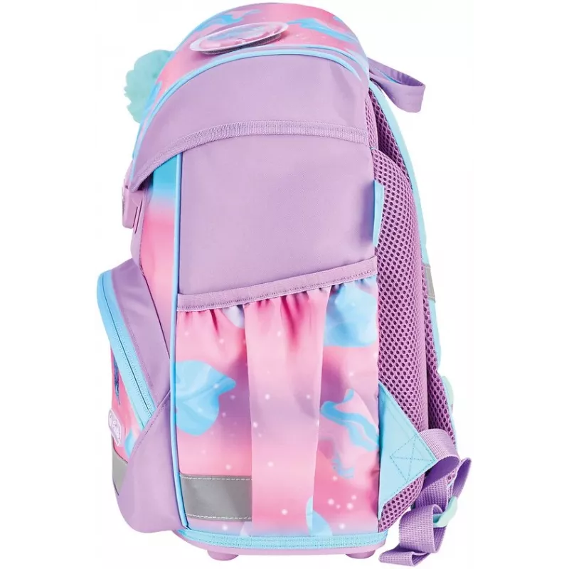Herlitz Conjunto de mochila escolar Ultralight Seahorse Ocean Lights 6-9 anos
