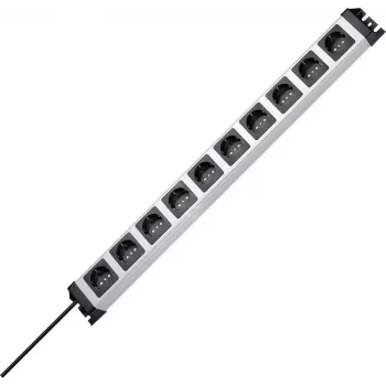 Heinrich Kopp POWERversal Régua de tomadas 10 tomadas com cabo de 1,4 m, branco, 250 V, 3,6 kW 227120011