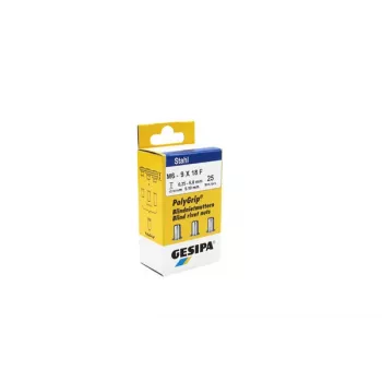 Gesipa 1464839 Porca rebitada M6 x 18 mm aço, 25 unid.