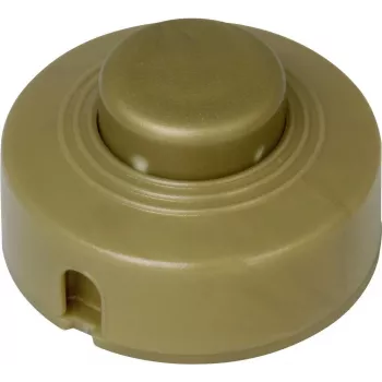 HEINRICH KOPP interruptor de pé com alívio de tração dourado 1 x ligar/desligar 2 A 191807084