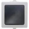 Heinrich Kopp 565756004 Mecanismo de interruptor de comutação, Preto-Cinzento, Encastre, 10A 250V